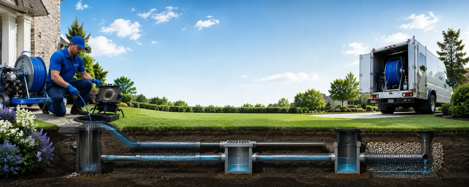 Outdoor drain cleaning information for Big Falls, WI